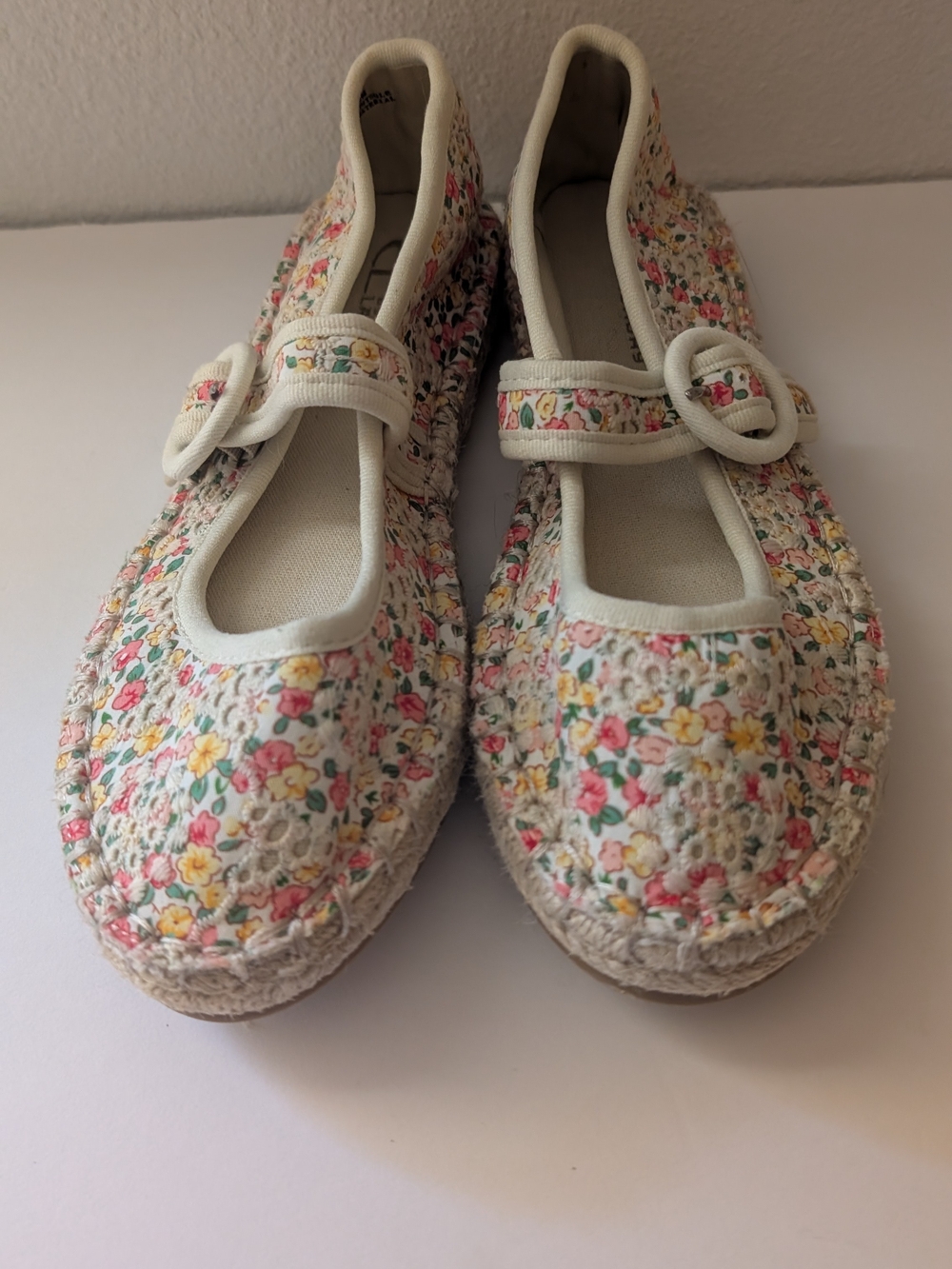 CL by Chinese Laundry floral print Mary Jane espadrilles